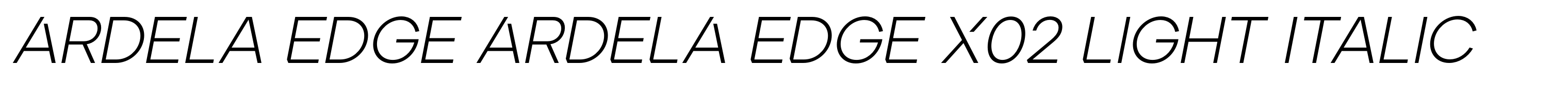 Ardela Edge ARDELA EDGE X02 Light Italic